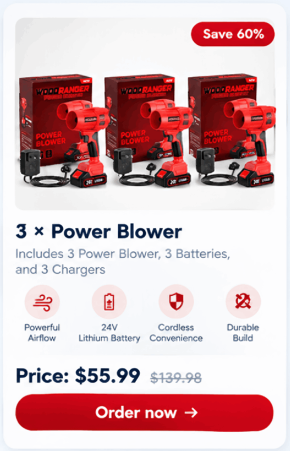 Woodranger Leaf Blower offer price